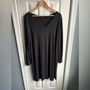 J Jill Womens Wearever Collection Black Long Sleeve Dress Size Large